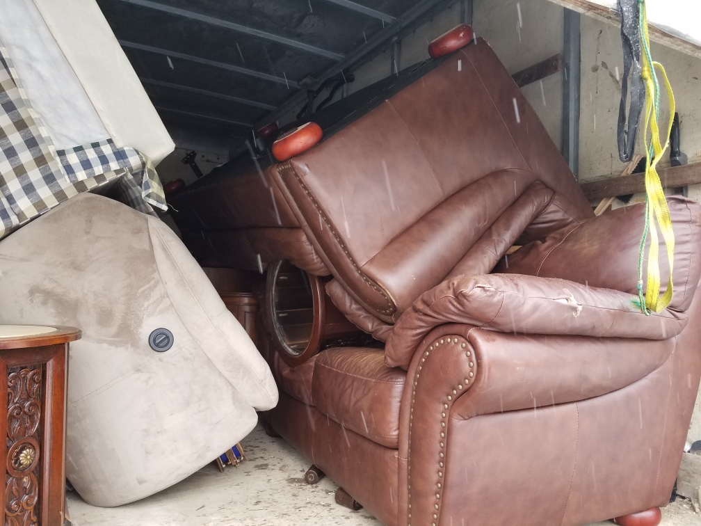 Big Couches in garage